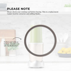 For Nutribullet Short Cup + Extractor Blade + Grey Seal - For 900 and 600 Models