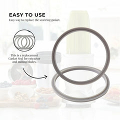 Kitchee For Nutribullet Short Cup + Extractor Blade + Grey Seal