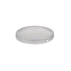 Kitchee Bulk 10x 2L Plastic Buckets + Lids - Empty White With Handle Small Pail