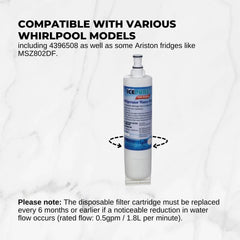 Fridge Water Filter Cartridge RFC0500A RWF0500A For Whirlpool 4396508 Kenmore
