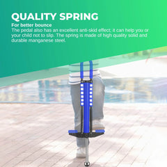 Social Hike Blue Pogo Stick - Kids Jumping Jackhammer Exercise Hopper Toy