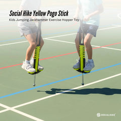 Social Hike Yellow Pogo Stick - Kids Jumping Jackhammer Exercise Hopper Toy
