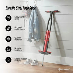 Social Hike Yellow Pogo Stick - Kids Jumping Jackhammer Exercise Hopper Toy