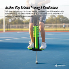 Social Hike Yellow Pogo Stick - Kids Jumping Jackhammer Exercise Hopper Toy