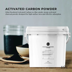 Orku 2.3Kg Activated Carbon Powder Coconut Charcoal Bucket - Water Filtration