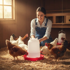 14L Automatic Chicken Drinker - Poultry Chook Hen Waterer Water Dispenser Bucket