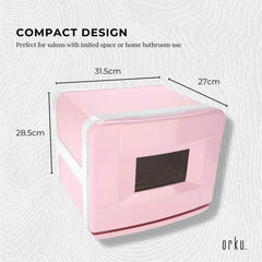 Orku 8L Pink Electric Towel Warmer UV Cabinet Salon Spa Pink