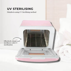 Orku 8L Pink Electric Towel Warmer UV Cabinet Salon Spa Pink