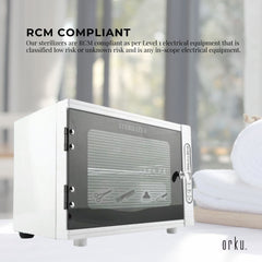 Orku 10L UV Disinfection Cabinet for Salon Beauty Nail Tool Storage