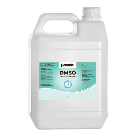 Kemmie 5L DMSO Liquid 99.9% Pure USP Grade Dimethyl Sulfoxide Solvent Bulk