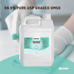 Kemmie 5L DMSO Liquid 99.9% Pure USP Grade Dimethyl Sulfoxide Solvent Bulk