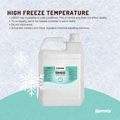 Kemmie 5L DMSO Liquid 99.9% Pure USP Grade Dimethyl Sulfoxide Solvent Bulk