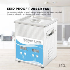 Orku 2L Digital Ultrasonic Jewellery Cleaner for Watches and Parts