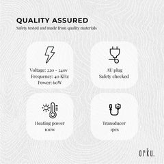 Orku 2L Digital Ultrasonic Jewellery Cleaner for Watches and Parts