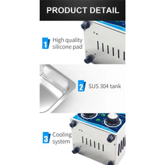 Orku 2L Digital Ultrasonic Jewellery Cleaner for Watches and Parts