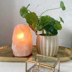 Orku 1-2Kg Himalayan Pink Salt Lamp - Natural Rock Shape Night Light