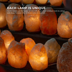 Orku 2-3 Kgs Himalayan Pink Salt Lamp - Natural Rock Shape Night Light