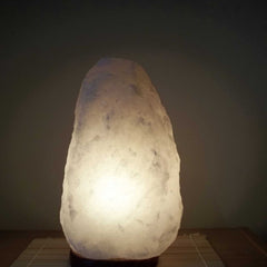 Orku 3-5Kg Himalayan White Salt Lamp - Natural Rock Shape Night Light
