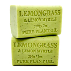 Orku 65x 200g Plant Oil Soap Lemongrass Lemon Myrtle Bar Australian