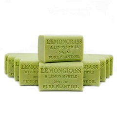 Orku 10 x 200g Plant Oil Soap Bars Lemongrass Lemon Myrtle Australian Made