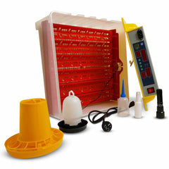 Rooster Farms Electric 60 Egg Incubator + Accessories for Chicken Quail Duck