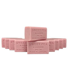 Orku 10x 200g Plant Oil Soap Sweet Pea Jasmine Natural Vegetable Bar