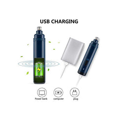 LED Light Pet Nail Grinder Dog Cat Electric Trimmer 2 Speed Rechargeable Filer