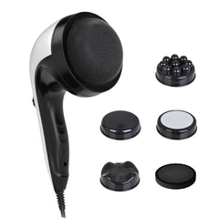 Orku Handheld Body Massager 4 Heads Adjustable Speed 28W Black
