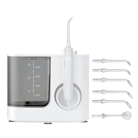 Orku 1000ml Water Flosser Electric Oral Irrigator - Stepless Pressure White