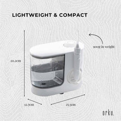 Orku 1000ml Water Flosser Electric Oral Irrigator - Stepless Pressure White