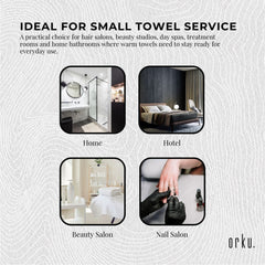 Orku 5L Electric Hand Towel Warmer UV Cabinet Salon Spa White