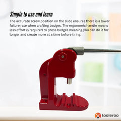 Tooleroo Button Badge Making Set 58mm - Maker + Mould + Badges