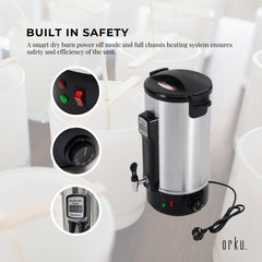 8L Orku Candle Wax Heater With Tap And Accessories - Candle Making Melter Pot