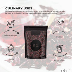 250g Organic Hibiscus Rosella Flower Crushed - Dried Herbal Tea Supplement