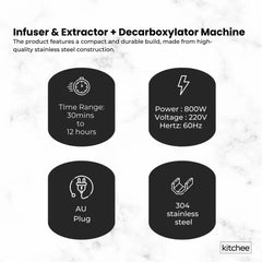 Kitchee Herbal Infuser Butter Oil Extractor and Decarboxylator Machine