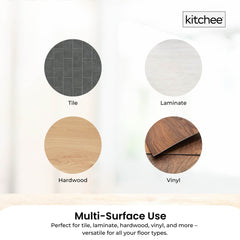 Kitchee Spin Mop & Bucket Set – Microfibre Pad, Telescopic Handle, 10L Capacity