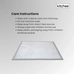 Kitchee Foam Floor Mat 150x200cm - Padded Thick Soft Tatami Style Rug Grey