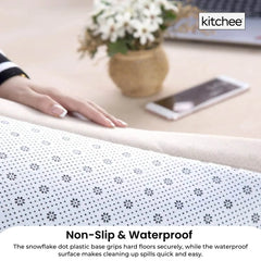 Kitchee Foam Floor Mat 200x200cm - Padded Thick Deep Soft Tatami Style Rug Grey