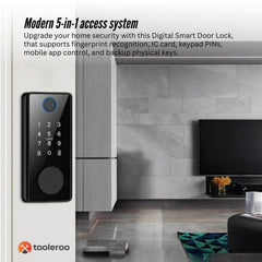 Tooleroo Digital Smart Door Lock Keypad - 5-in-1 Home Entry Security System