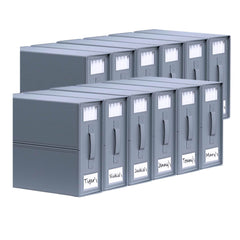 10x Kitchee Foldable Bed Sheet Storage Box - Linen and Closet Organiser Grey