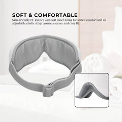 Orku Rechargeable Eye Massager – Vibration Heat Pressure Therapy with Bluetooth