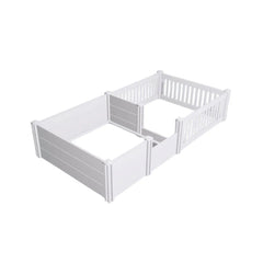 Rooster Farms 1.9m x 0.95m PVC Dog Whelping Box + Playpen Kit - Anti-Crush Rail