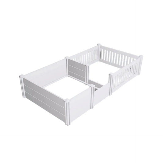 Rooster Farms 2.3m x 1.15m PVC Dog Whelping Box + Playpen Kit - Anti-Crush Rail
