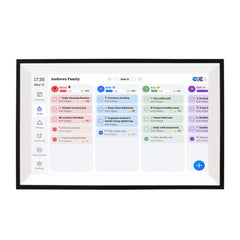 Kitchee 15.6" Digital Calendar Smart Family Planner - 39.5cm Touchscreen Black