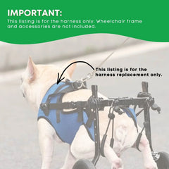 Rooster Farms Replacement Harness for Dog Wheelchair S - Little Dogs Up to 10Kg