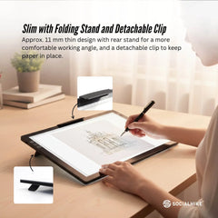Social Hike A4 LED Light Pad Tracing Board Rechargeable USB-C 3000mAh Light Box