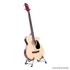 Karrera 43in Acoustic Bass Guitar with electric pickup - Natural