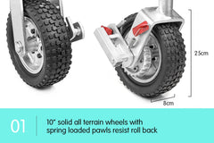 Alko 10in Ratchet Trailer Boat and Caravan Jockey Wheel