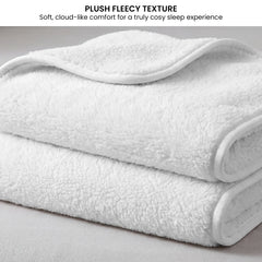 Laura Hill Single Electric Heated Underlay Blanket Fleecy Fabric with Timer