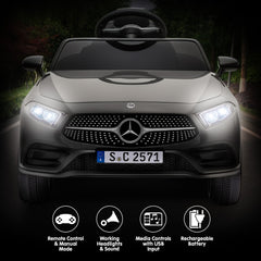 Kahuna Mercedes Benz CLS 350 Kids Electric Ride On Car with Remote Control - Black